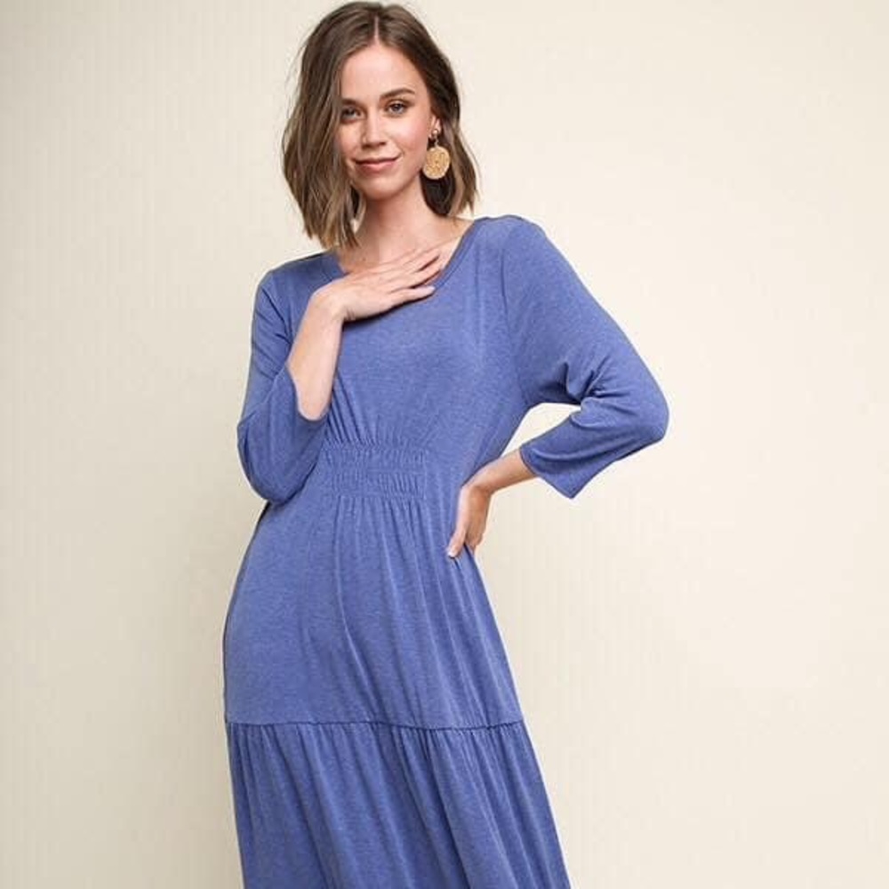 Blue Dress with Pockets